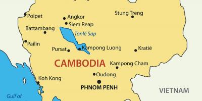 Camboya ciudades mapa
